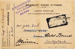 Croissant rouge card to berne
