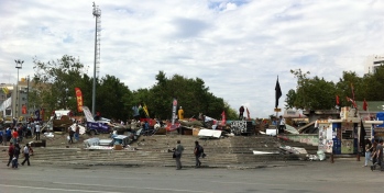 Barricade at Taksim, 12 June 2013