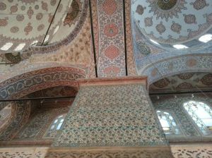 Iznik tiles in the Blue Mosque