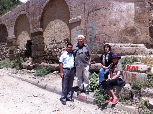 In front of the old Armenian church